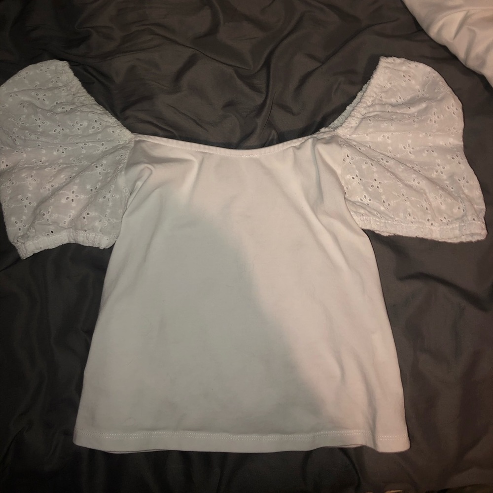 Cute white dress shirt(size: medium)